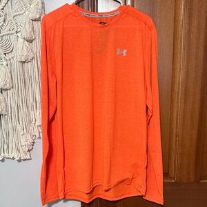 Under Armour Men's Bright Orange Long Sleeve Tee